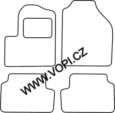 Autokoberce Ford Transit Tourneo Connect 2003 - 12/2013 Perfectfit (1444)